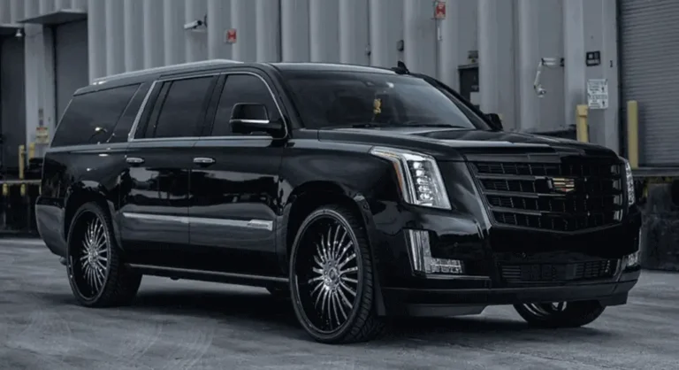 black luxury car transportation